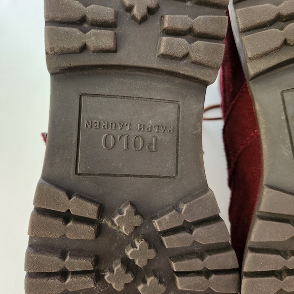 Polo Ralph Lauren Ranger Burgundy Lace-Up Boots - Picture 14 of 15